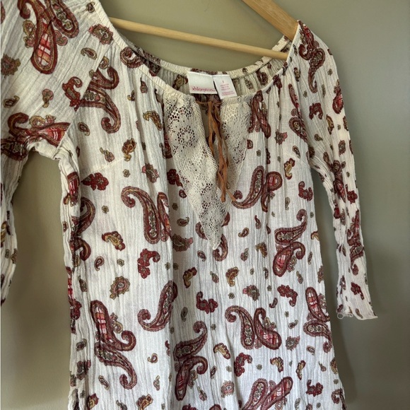 Xhilaration paisley boho top - Picture 5 of 9